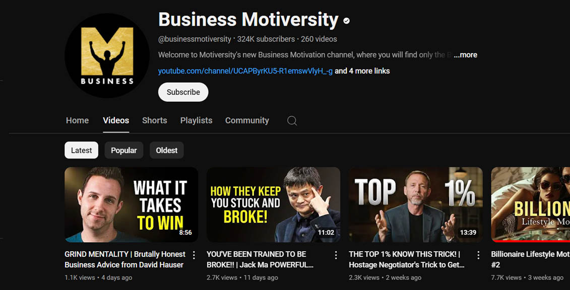 motiversity youtube channel