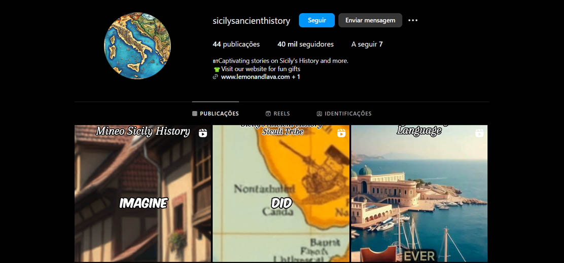 sicilys ancient history instagram profile