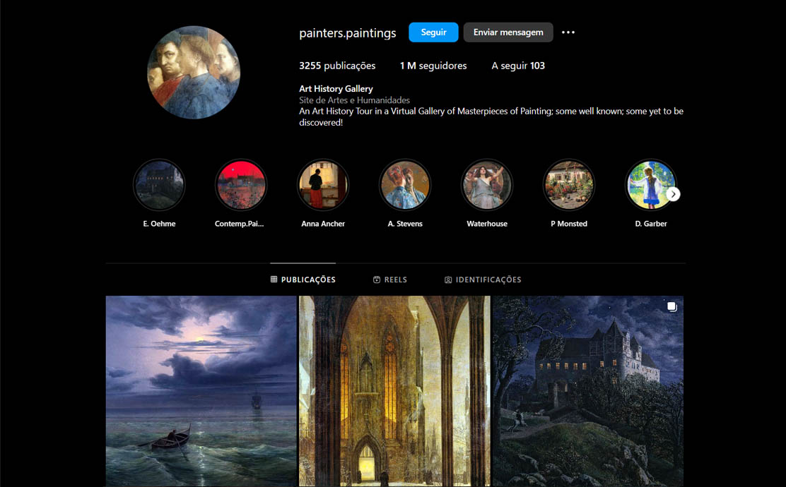 painters paintings instagram profile